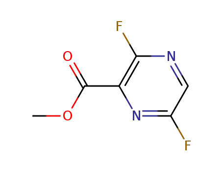 Molecular Structure of 356783-26-1 (3,6-Difluoro-pyrazine-2-carboxylic acid Methyl ester)