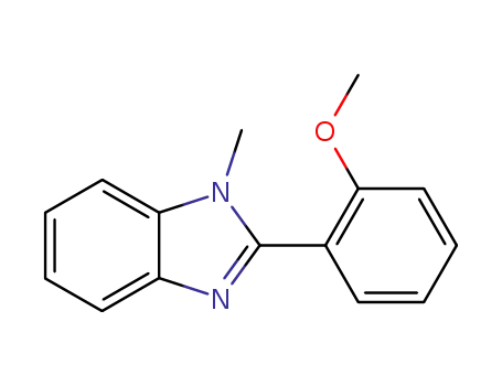 Molecular Structure of 155228-12-9 (1-methoxy-2-(1-methyl-1H-benzimidazol-2-yl)benzene)
