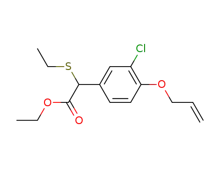 (4-allyloxy-3-chloro-phenyl)-ethylsulfanyl-acetic acid ethyl ester