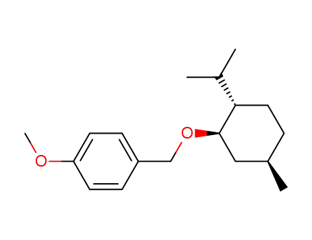 Molecular Structure of 548464-35-3 (4-methoxybenzyl (1R,2S,5R)-2-isopropyl-5-methylcyclohexyl ether)