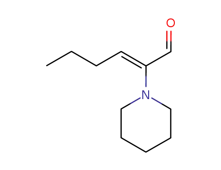 1-Piperidineacetaldehyde, a-butylidene-, (Z)-