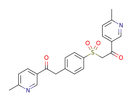 Molecular Structure of 1421227-97-5 (1-(6-methylpyridin-3-yl)-2-({4-[2-(6-methylpyridin-3-yl)-2-oxoethyl]phenyl}sulfonyl)ethanone)