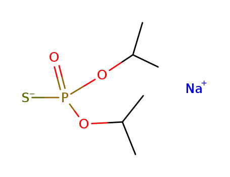Molecular Structure of 10533-36-5 (diisopropyl monothiophosphoric acid, sodium salt)