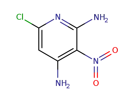Molecular Structure of 52559-13-4 (4,6-diamino-2-chloro-5-nitropyridine)