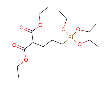 Molecular Structure of 22408-96-4 (diethyl [3-(triethoxysilyl)propyl]malonate)