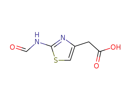 Molecular Structure of 75890-68-5 (2-Formamidothiazol-4-acetic acid)