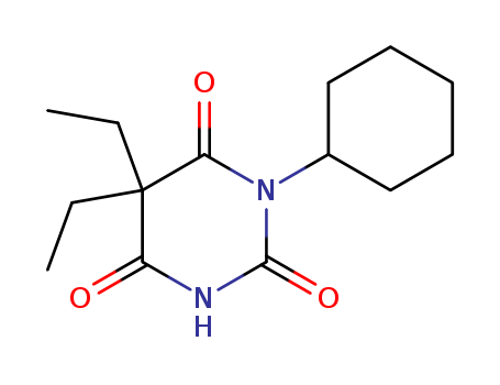 2,4,6(1H,3H,5H)-Pyrimidinetrione,1-cyclohexyl-5,5-diethyl-