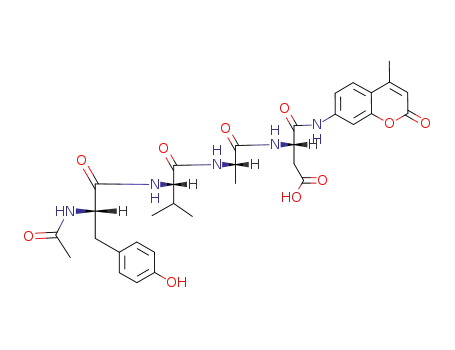 Molecular Structure of 149231-65-2 (AC-YVAD-AMC)