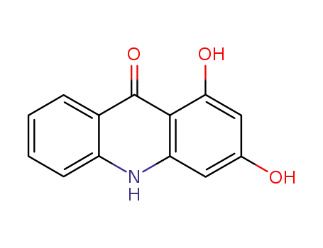 Molecular Structure of 20324-10-1 (1,3-Dihydroxyacridin-9(10H)-one)