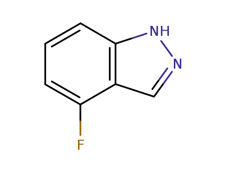 Molecular Structure of 341-23-1 (4-FLUORO (1H)INDAZOLE)