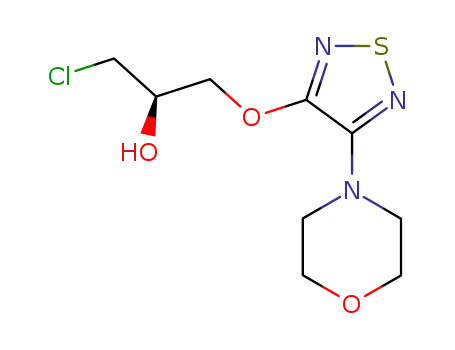 (2R)-1-chloro-3-[(4-morpholin-4-yl-1,2,5-thiadiazol-3-yl)oxy]propan-2-ol