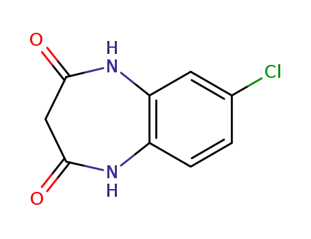 Molecular Structure of 61911-86-2 (1H-1,5-Benzodiazepine-2,4(3H,5H)-dione, 7-chloro-)