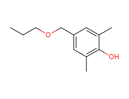 Molecular Structure of 97125-18-3 (2,6-dimethyl-4-(propoxymethyl)phenol)