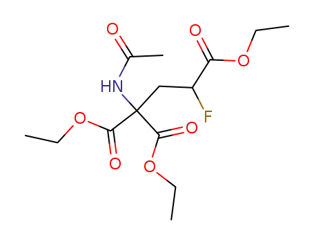 1,1,3-Propanetricarboxylic acid, 1-(acetylamino)-3-fluoro-, triethyl ester