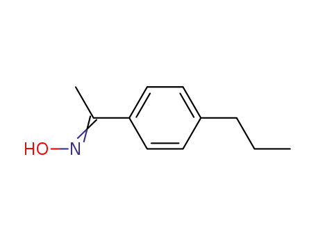 Molecular Structure of 64128-26-3 (1-(4-PROPYLPHENYL)ETHAN-1-ONE OXIME)