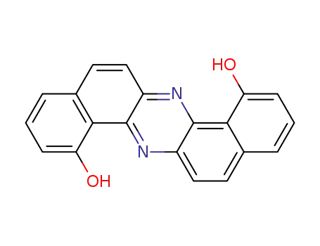 Molecular Structure of 26846-41-3 (Dibenzo[a,h]phenazine-1,8-diol)