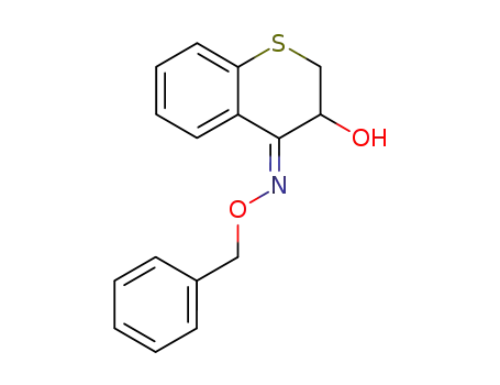 Molecular Structure of 133341-71-6 (3-Hydroxy-thiochroman-4-one O-benzyl-oxime)