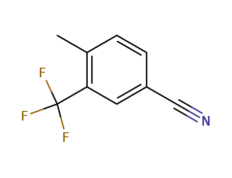 Molecular Structure of 261952-06-1 (4-METHYL-3-(TRIFLUOROMETHYL)BENZONITRILE)