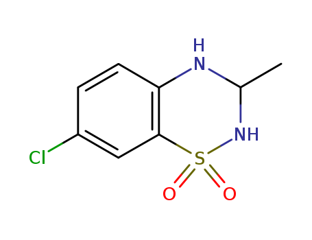 7-chloro-3-methyl-3,4-dihydro-2H-benzo[e][1,2,4]thiadiazine 1,1-dioxide