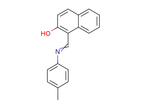 Molecular Structure of 6638-21-7 (1-((E)-((4-methylphenyl)imino)methyl)-2-naphthol)