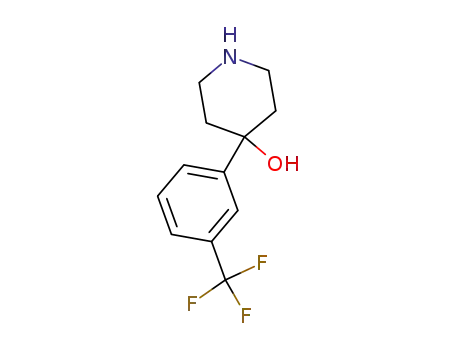 Molecular Structure of 2249-28-7 (4-(3-Trifuoromethyl)phenyl-4-piperidinol)