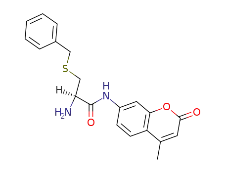 Molecular Structure of 82437-48-7 (S-benzyl-L-cysteine-4-methylcoumarinyl-7-amide)