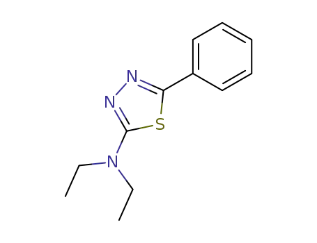 Molecular Structure of 96134-33-7 (N,N-diethyl-5-phenyl-1,3,4-thiadiazol-2-amine)