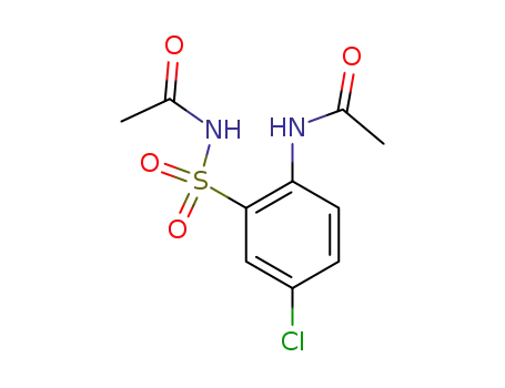 Molecular Structure of 90794-87-9 (4-Chlor-2-acetylsulfamoyl-acetanilid)