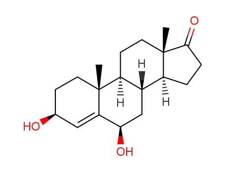 Molecular Structure of 60268-49-7 (3β,6β-dihydroxyandrost-4-en-17-one)