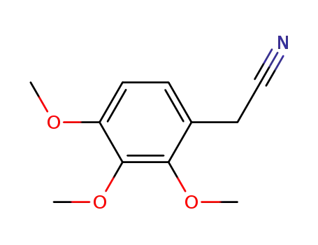 Molecular Structure of 68913-85-9 (2,3,4-TRIMETHOXYPHENYLACETONITRILE)