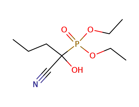 Molecular Structure of 22629-42-1 (1-Cyan-1-hydroxy-butyl-phosphonsaeure-diaethylester)