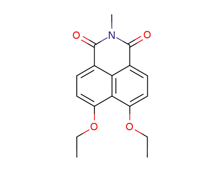 Molecular Structure of 22330-48-9 (6,7-diethoxy-2-methyl-1H-benz[de]isoquinoline-1,3(2H)-dione)