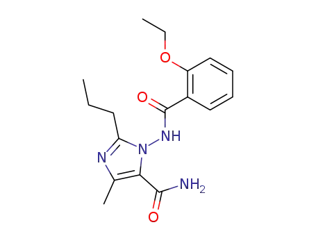 Molecular Structure of 865444-90-2 (3-(2-ethoxy-benzoylamino)-5-methyl-2-propyl-3H-imidazole-4-carboxamide)