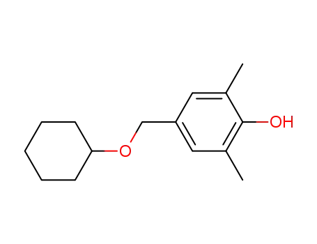 Molecular Structure of 134778-37-3 (4-(cyclohexyloxymethyl)-2,6-dimethylphenol)