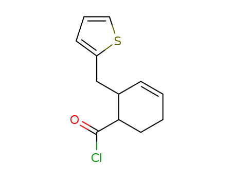 3-Cyclohexene-1-carbonyl chloride, 2-(2-thienylmethyl)-