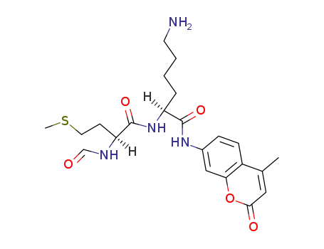 7-(N-formylmethionyl-L-lysyl)amino-4-methylcoumarin