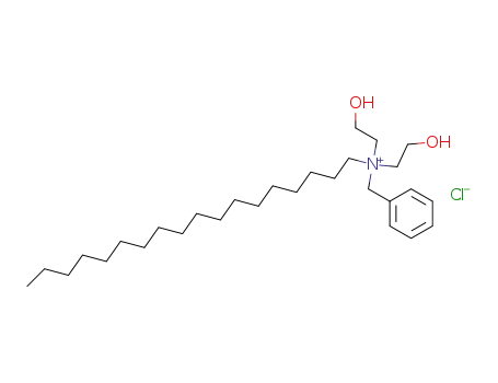 Molecular Structure of 26271-97-6 (benzylbis(2-hydroxyethyl)octadecylammonium chloride)
