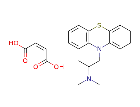 Molecular Structure of 27059-74-1 ([10-[2-(dimethylammonio)propyl]-10H-phenothiazinium] maleate)