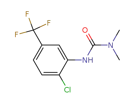 Molecular Structure of 2711-20-8 (3-[2-chloro-5-(trifluoromethyl)phenyl]-1,1-dimethylurea)