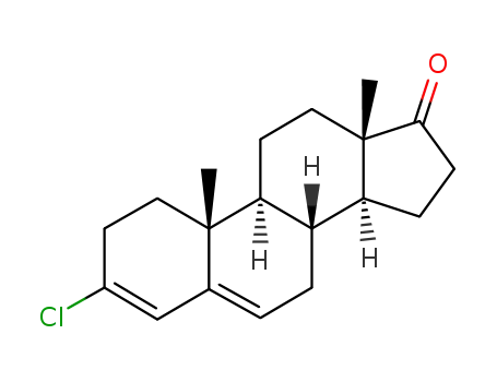 Molecular Structure of 1229-09-0 (3-chloroandrosta-3,5-dien-17-one)