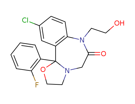 Oxazolo[3,2-d][1,4]benzodiazepin-6(5H)-one,10-chloro-11b-(2-fluorophenyl)-2,3,7,11b-tetrahydro-7-(2-hydroxyethyl)-
