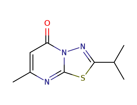 5H-1,3,4-Thiadiazolo[3,2-a]pyrimidin-5-one, 7-methyl-2-(1-methylethyl)-