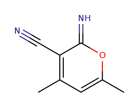2-imino-4,6-dimethyl-2H-pyran-3-carbonitrile