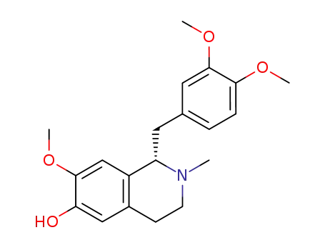 (S)-(+)-1-(3',4'-dimethoxybenzyl)-6-hydroxy-7-methoxy-2-methyl-1,2,3,4-tetrahydro-isoquinoline