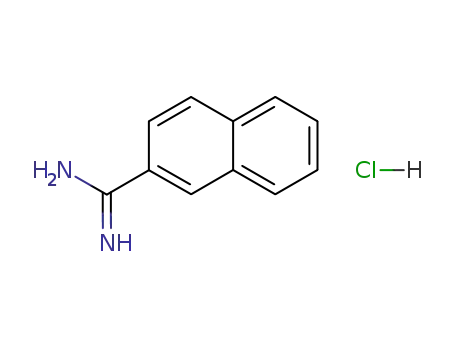 Molecular Structure of 14948-94-8 (2-naphthalenecarboxamidine hydrochloride)