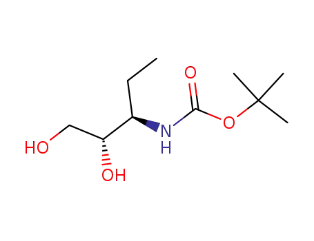 Molecular Structure of 600728-78-7 (D-threo-Pentitol, 3,4,5-trideoxy-3-[[(1,1-dimethylethoxy)carbonyl]amino]- (9CI))