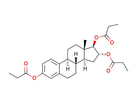 Molecular Structure of 300853-40-1 (ent-Estriol 3,16,17-tripropionate)