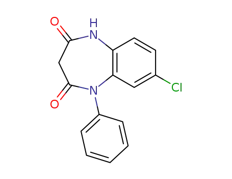 Molecular Structure of 22316-55-8 (8-Chloro-1-phenyl-1H-1,5-benzodiazepine-2,4(3H,5H)-dione)