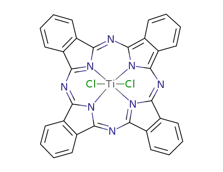 Molecular Structure of 16903-42-7 (TITANIUM(IV) PHTHALOCYANINE DICHLORIDE)