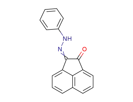 Molecular Structure of 13152-81-3 (2-(2-phenylhydrazinylidene)acenaphthylen-1(2H)-one)